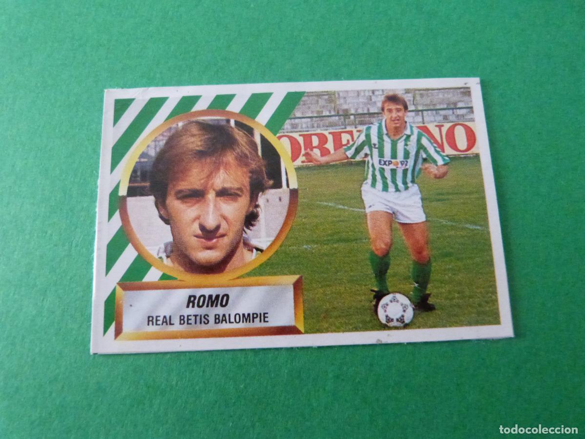 Cromos de F&uacute;tbol: CROMO FUTBOL ROMO REAL BETIS BALOMPIE RECORTADO N&ordm; 9 LIGA ESTE 1988-1989/88-89