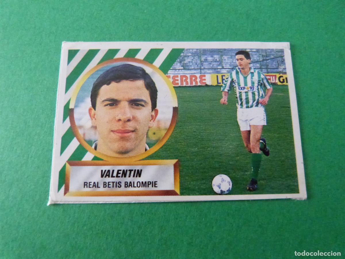 Cromos de F&uacute;tbol: CROMO FUTBOL VALENTIN REAL BETIS BALOMPIE RECORTADO N&ordm; 13 LIGA ESTE 1988-1989/88-89