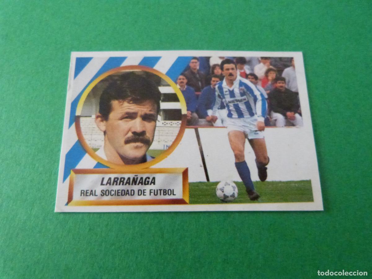 Cromos de F&uacute;tbol: CROMO FUTBOL LARRA&Ntilde;AGA REAL SOCIEDAD RECORTADO N&ordm; 8 LIGA ESTE 1988-1989/88-89