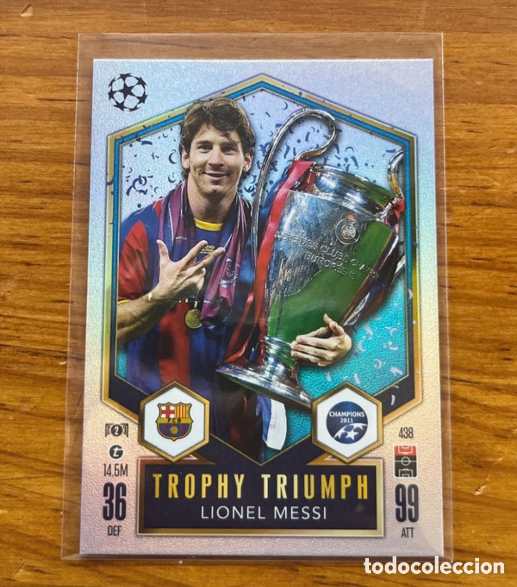 Cromos de F&uacute;tbol: Messi Trophy Triumph