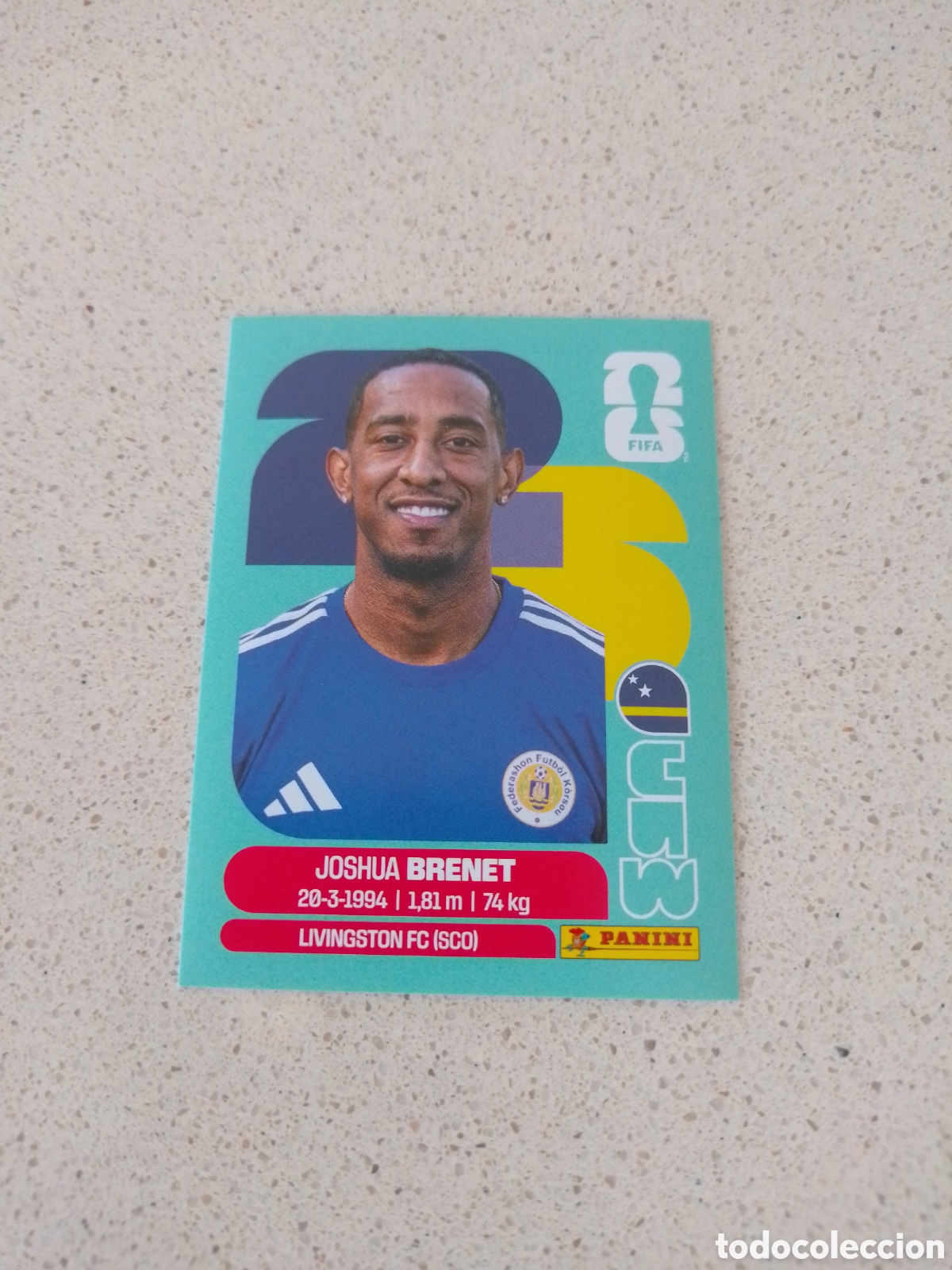 Cromos de f&uacute;tbol: CROMO NUMERO 6 BRENET CURAZAO. MUNDIAL 2026. PANINI.