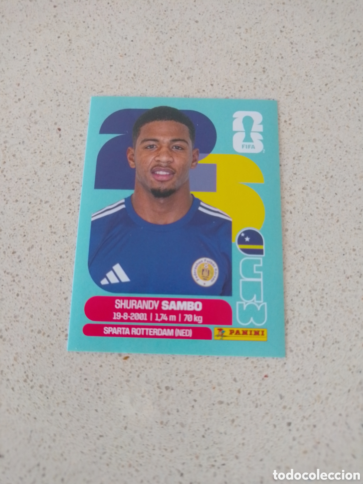 Cromos de F&uacute;tbol: CROMO NUMERO 8 SAMBO CURAZAO. MUNDIAL 2026. PANINI.