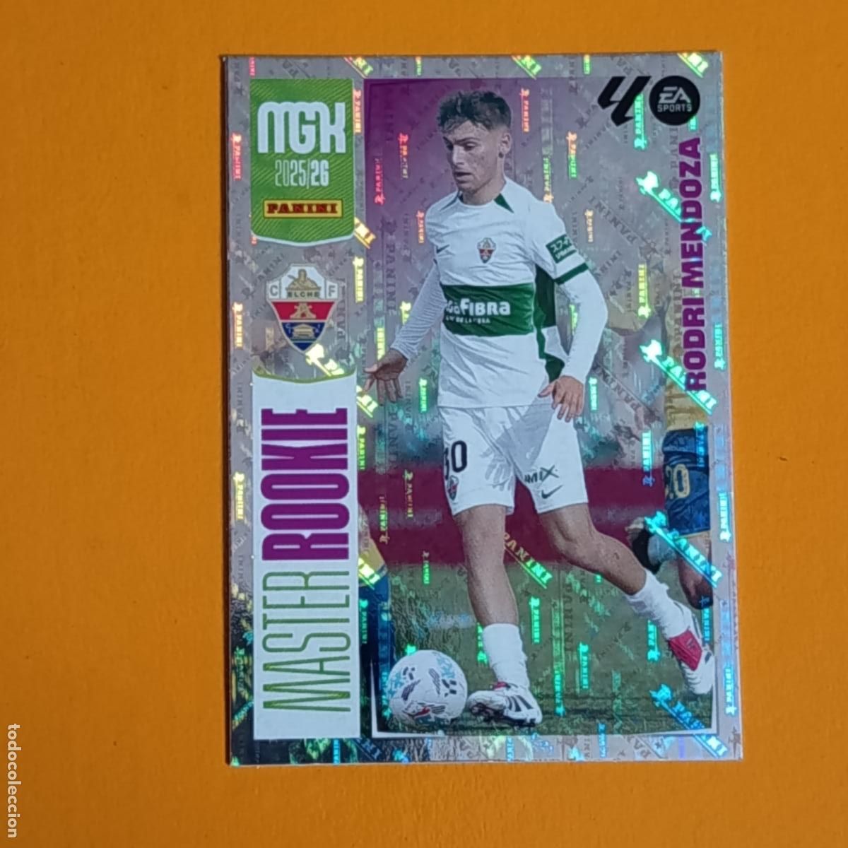 Cromos de F&uacute;tbol: 515 RODRI MENDOZA. MASTER ROOKIE. ELCHE CF. MEGACRACKS 2025-26. PANINI