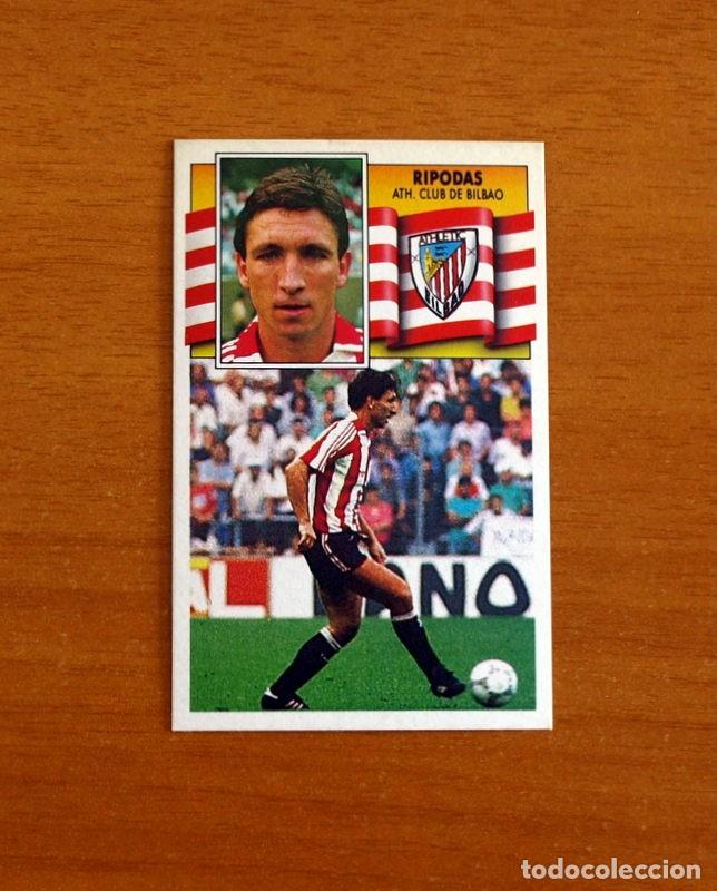 Cromos de F&uacute;tbol: Athletic Bilbao - Ripodas - Ediciones Este Liga 1990-1991, 90-91 - Nunca pegado