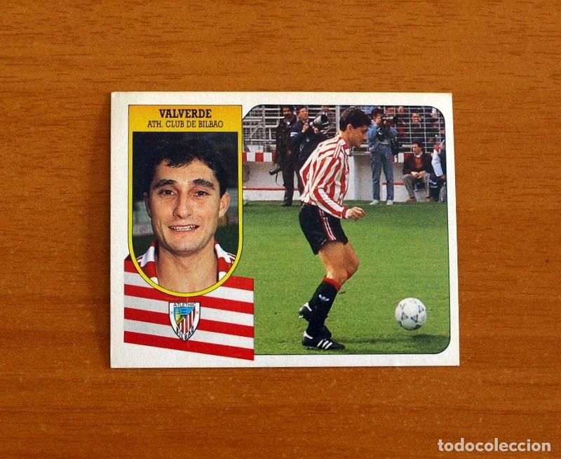 Cromos de F&uacute;tbol: Athletic de Bilbao - Valverde - Ediciones Este Liga 1991-1992, 91-92 - Nunca pegado
