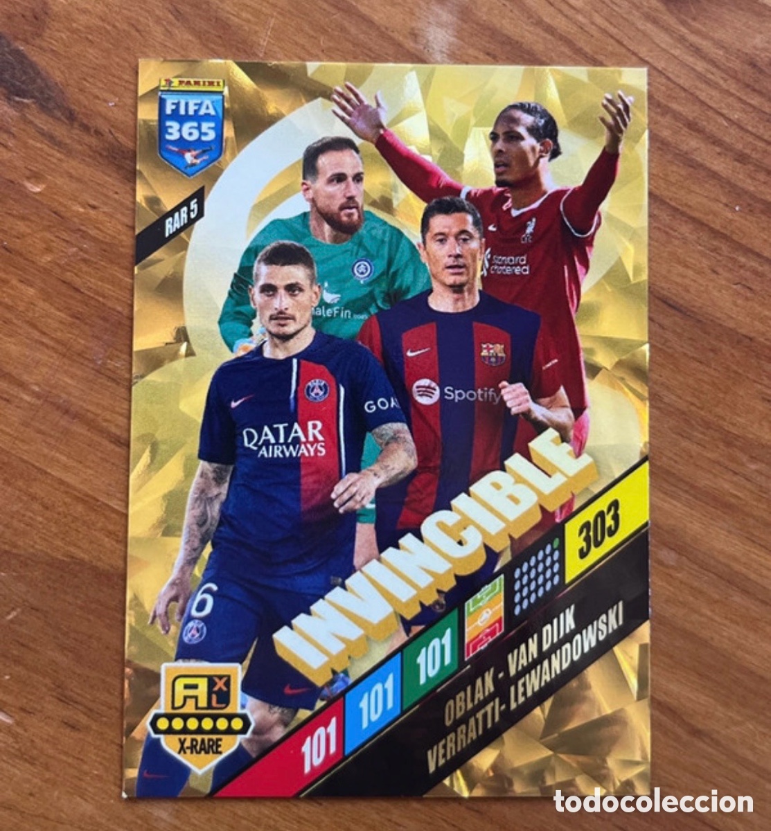 Cromos de F&uacute;tbol: Card Invencible FIFA 365