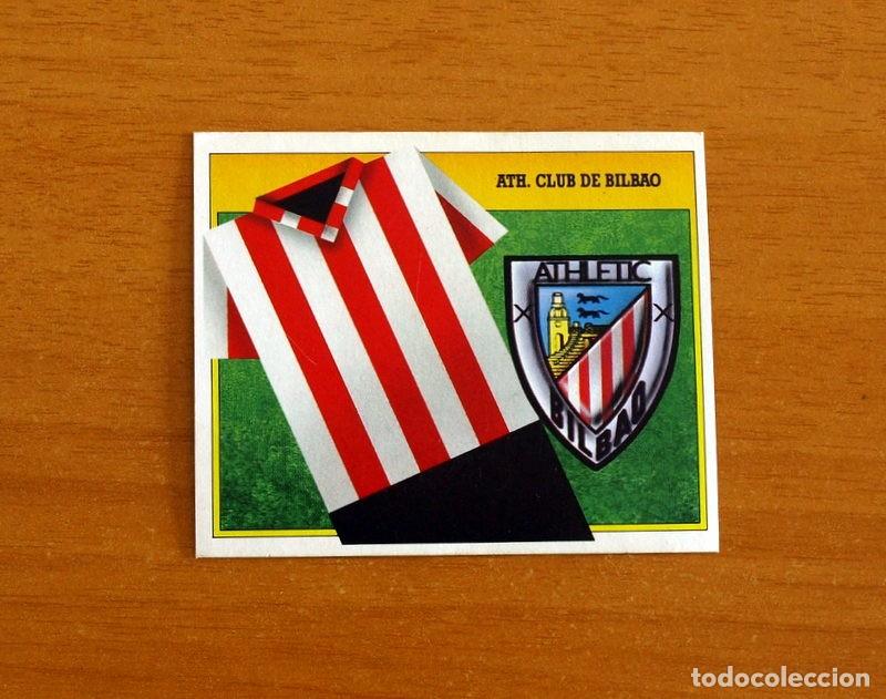 Cromos de F&uacute;tbol: Athletic de Bilbao - Escudo y uniforme - Ediciones Este Liga 1991-1992, 91-92 - Nunca Pegado