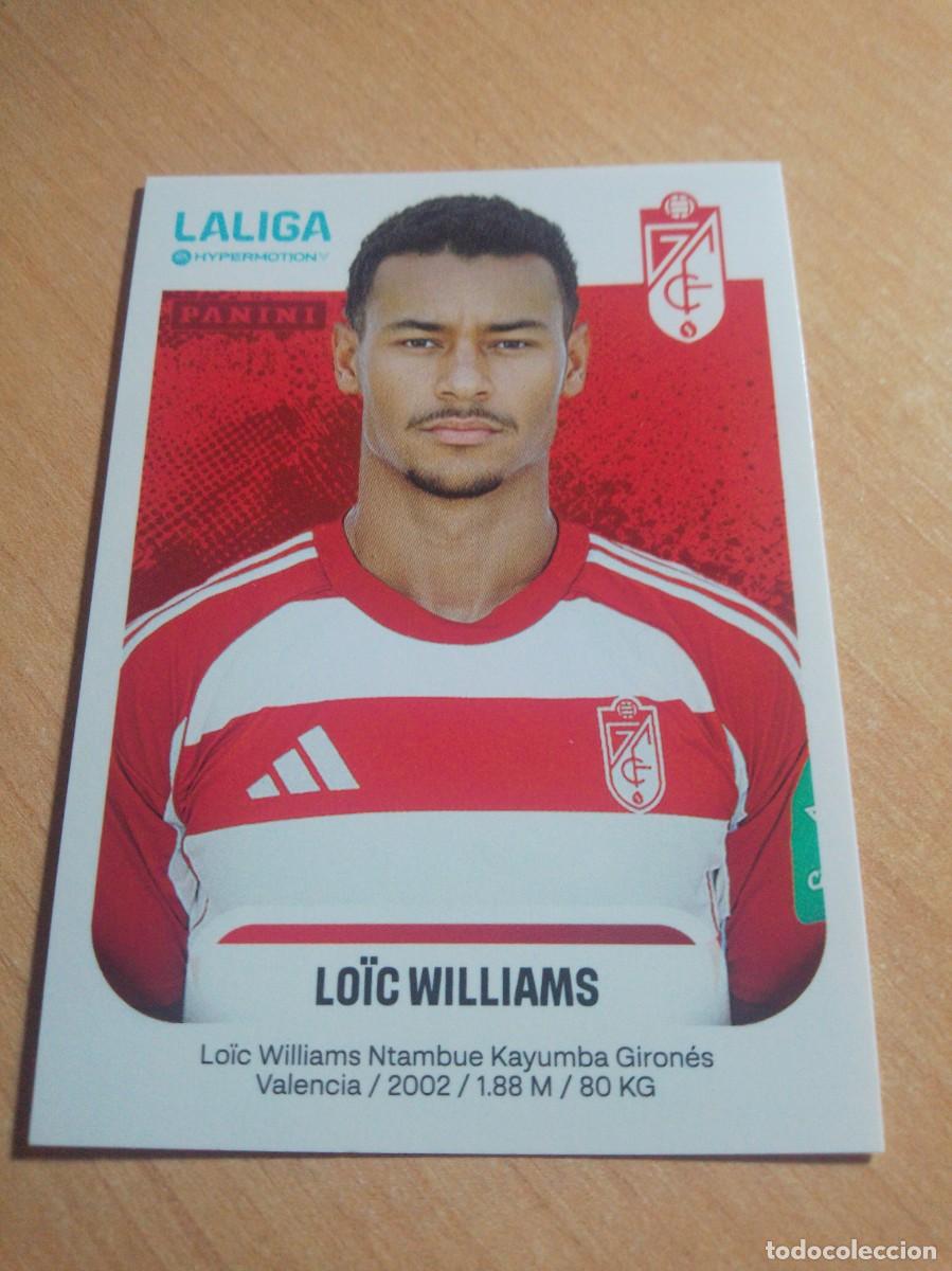 Figurine di Calcio: 218 LOIIC WILLIAMS DEL GRANADA 2&ordf; DIVISION HYPERMOTION 25 26 PANINI 2025 2026 NUEVO
