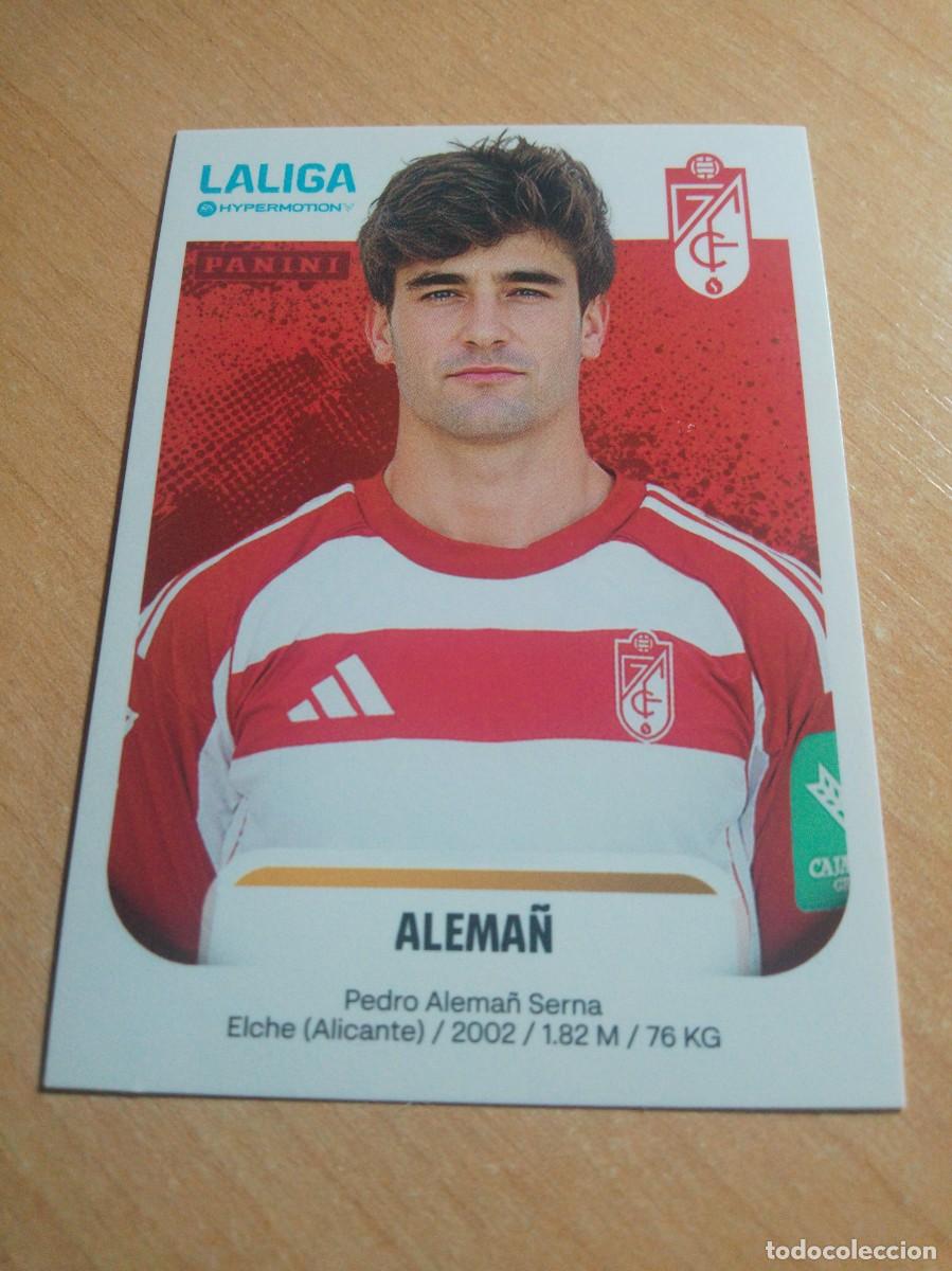 Cromos de f&uacute;tbol: 224 ALEMA&Ntilde; DEL GRANADA 2&ordf; DIVISION HYPERMOTION 25 26 PANINI 2025 2026 NUEVO