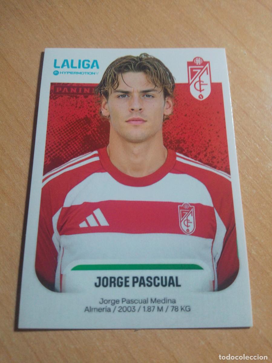 Football Stickers: 228 JORGE PASCUAL DEL GRANADA 2&ordf; DIVISION HYPERMOTION 25 26 PANINI 2025 2026 NUEVO