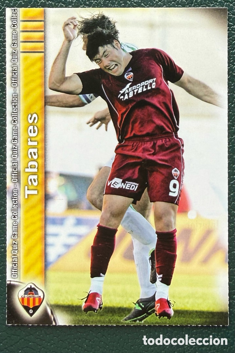 Cromos de f&uacute;tbol: 856 TABARES CD CASTELLON FICHAS ALBUM MUNDICROMO 2009 2010 09 10