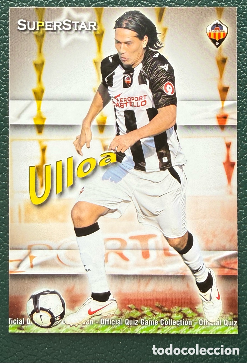Cromos de f&uacute;tbol: 858 ULLOA SUPERSTAR MATE CD CASTELLON FICHAS ALBUM MUNDICROMO 2009 2010 09 10