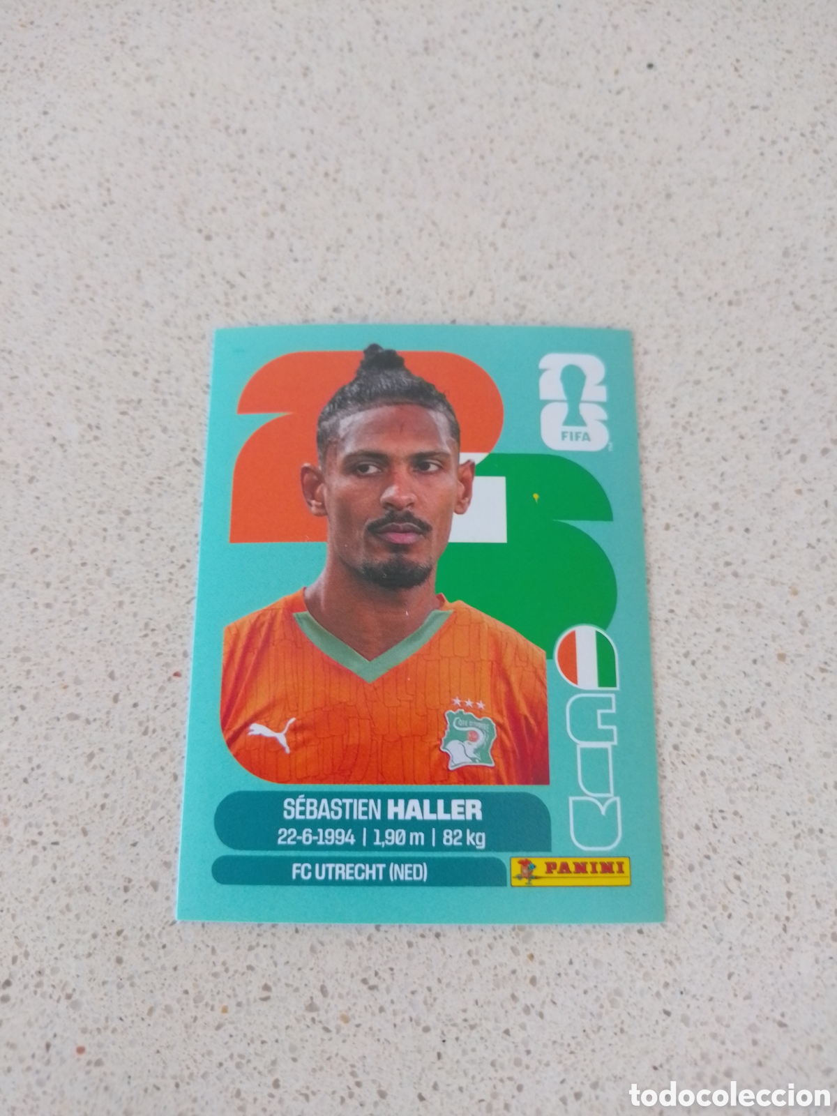 Cromos de F&uacute;tbol: CROMO NUMERO 16 HALLER COSTA DE MARFIL. MUNDIAL 2026. PANINI.
