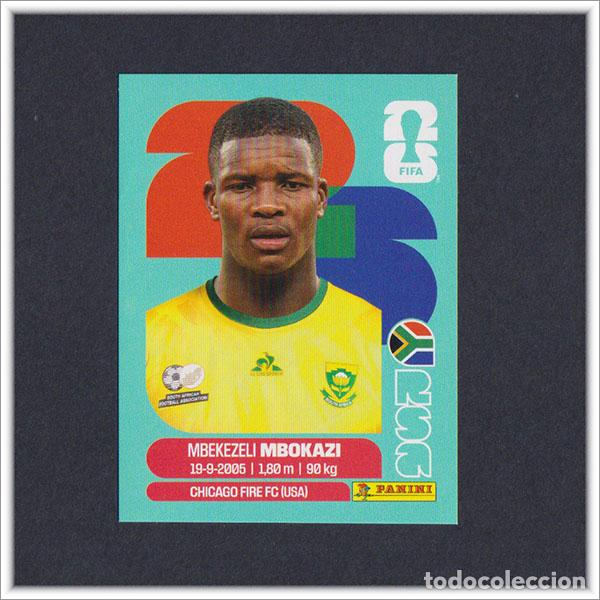 Cromos de F&uacute;tbol: FIFA WORLD CUP 2026 26 MUNDIAL PANINI MBOKAZI RSA 6 SUDAFRICA COLECCI&Oacute;N ALBUM LIGA STICKER