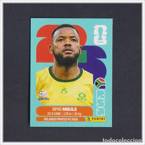 Cromos de F&uacute;tbol: FIFA WORLD CUP 2026 26 MUNDIAL PANINI SIPHO MBULE RSA 16 SUDAFRICA COLECCI&Oacute;N ALBUM LIGA STICKER