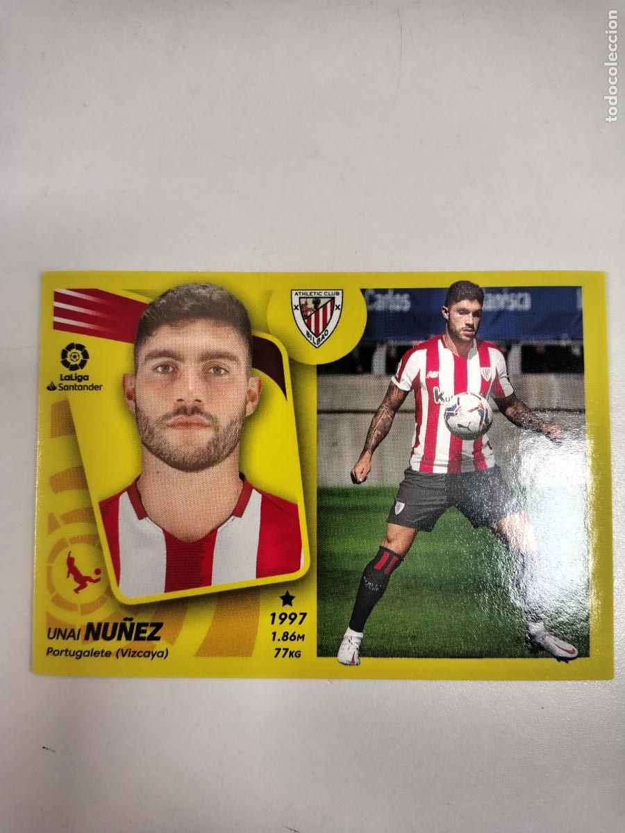 Cromos de F&uacute;tbol: Liga Este 2021-22 Athletic Bilbao N8B Unai Nu&ntilde;ez