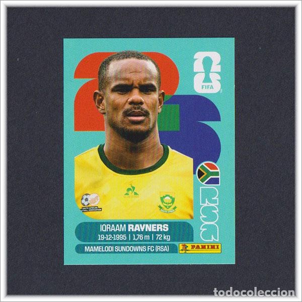 Cromos de F&uacute;tbol: FIFA WORLD CUP 2026 26 MUNDIAL PANINI IQRAAM RAYNERS RSA 18 SUDAFRICA COLECCI&Oacute;N ALBUM LIGA STICKER