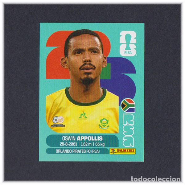 Cromos de F&uacute;tbol: FIFA WORLD CUP 2026 26 MUNDIAL PANINI APPOLLIS RSA 20 SUDAFRICA COLECCI&Oacute;N ALBUM LIGA STICKER