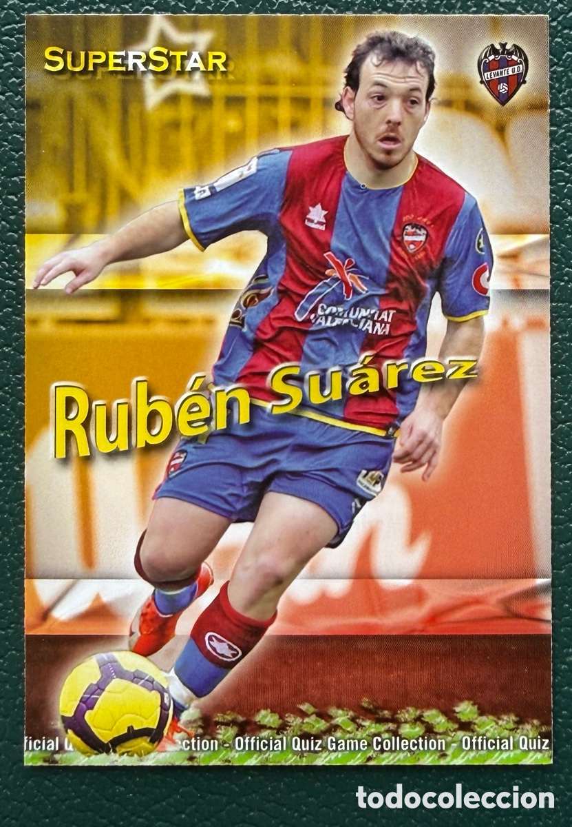 Cromos de f&uacute;tbol: 879 RUBEN SUAREZ SUPERSTAR MATE LEVANTE UD FICHAS ALBUM MUNDICROMO 2009 2010 09 10