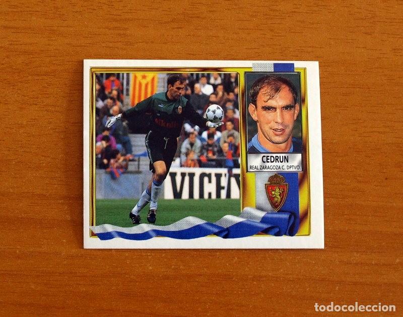 Football Stickers: Real Zaragoza - Cedr&uacute;n - Ediciones Este Liga 1995-1996, 95-96 - Nunca Pegado