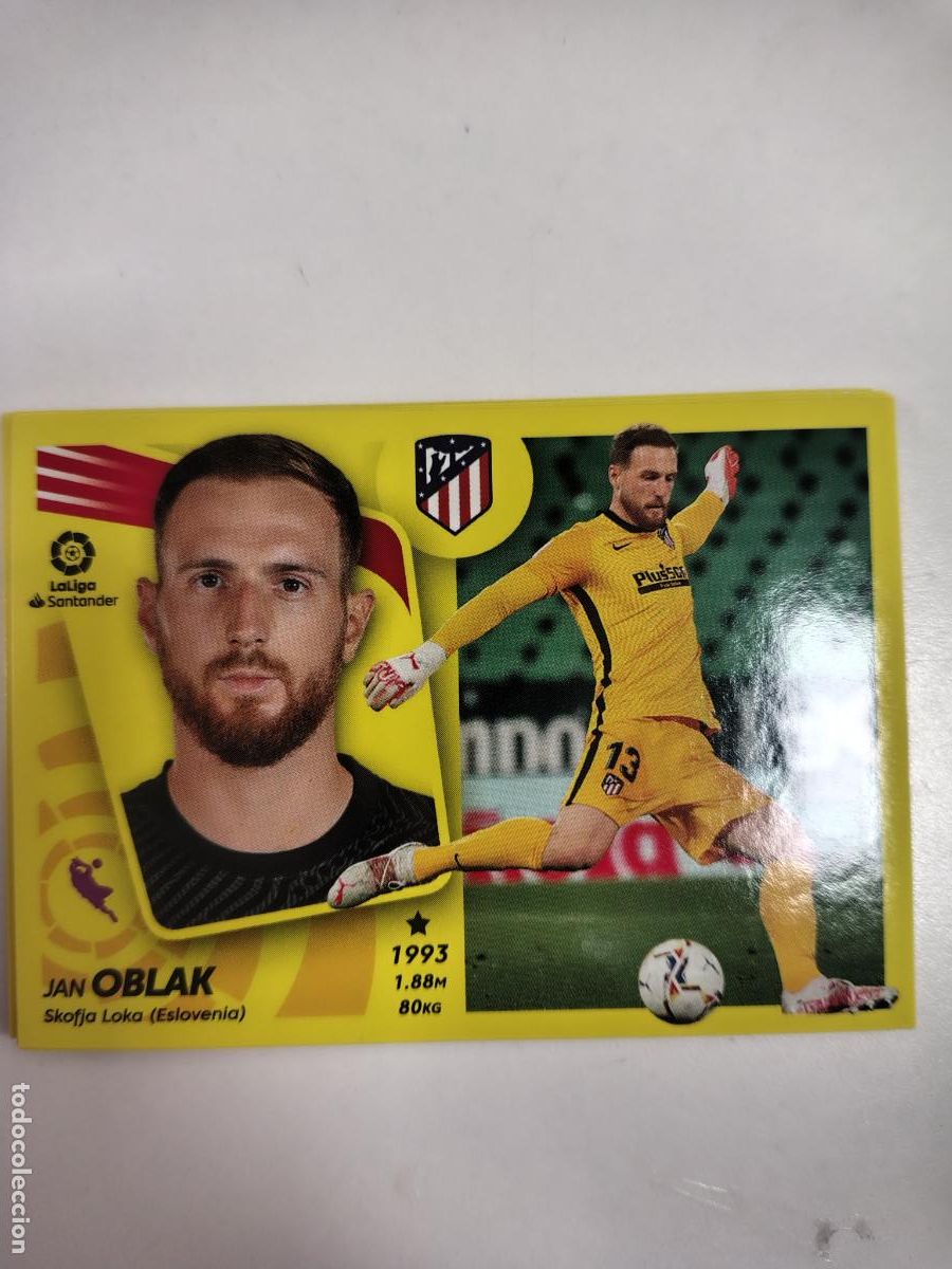 Football Stickers: Liga Este 2021-22 Atletico Madrid 5 Oblak