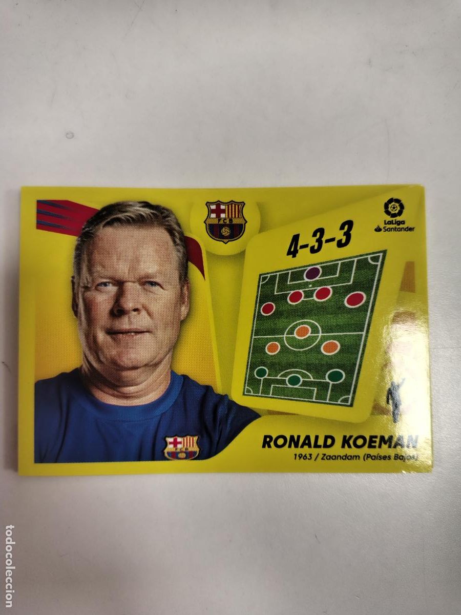 Cromos de F&uacute;tbol: Liga Este 2021-22 Barcelona 2 Ronald Koeman