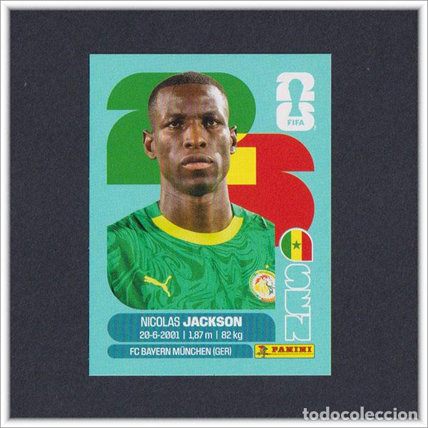 Cromos de F&uacute;tbol: FIFA WORLD CUP 2026 26 MUNDIAL PANINI NICOLAS JACKSON SEN 19 SENEGAL COLECCI&Oacute;N ALBUM LIGA STICKER