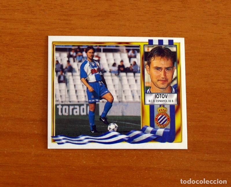 Cromos de F&uacute;tbol: R.C.D. Espa&ntilde;ol, Espanyol - Iotov - BAJA - Ediciones Este Liga 1995-1996, 95-96 - Nunca pegado