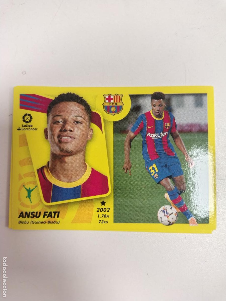 Cromos de F&uacute;tbol: Liga Este 2021-22 Barcelona 18 Ansu Fati