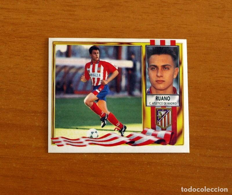 Fu&szlig;ball-Sticker: Atletico de Madrid - Ruano - Baja - Ediciones Este Liga 1995-1996, 95-96 - Nunca Pegado