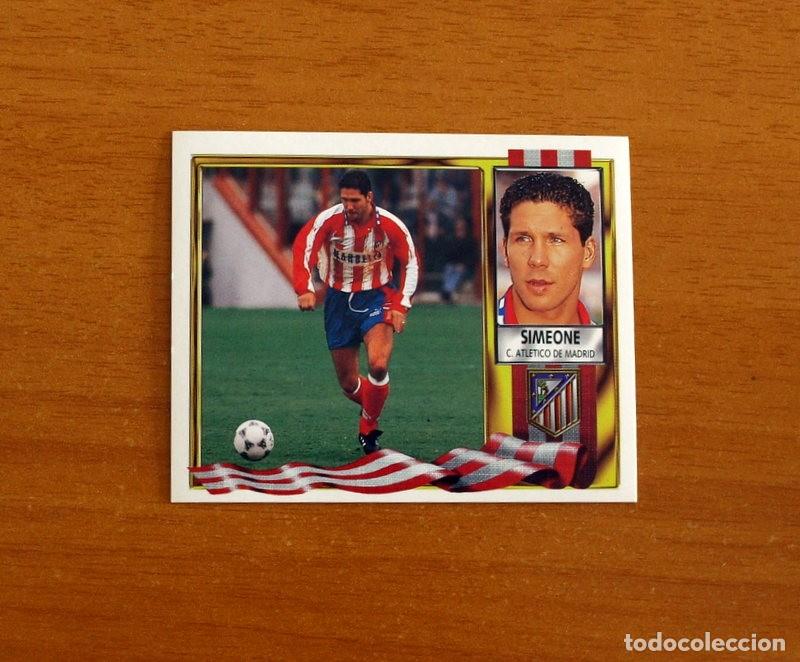 Fu&szlig;ball-Sticker: Atl&eacute;tico de Madrid - Simeone - Ediciones Este Liga 1995-1996, 95-96 - Nunca Pegado