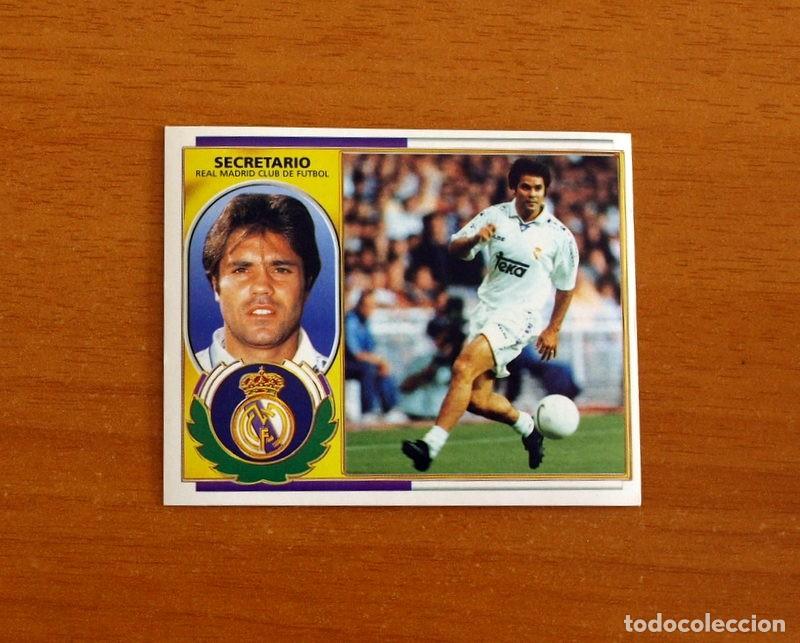 Cromos de F&uacute;tbol: Real Madrid - Secretario, Fichaje n&ordm; 18 - Ediciones Este Liga 1996-1997, 96-97 - Nunca Pegado