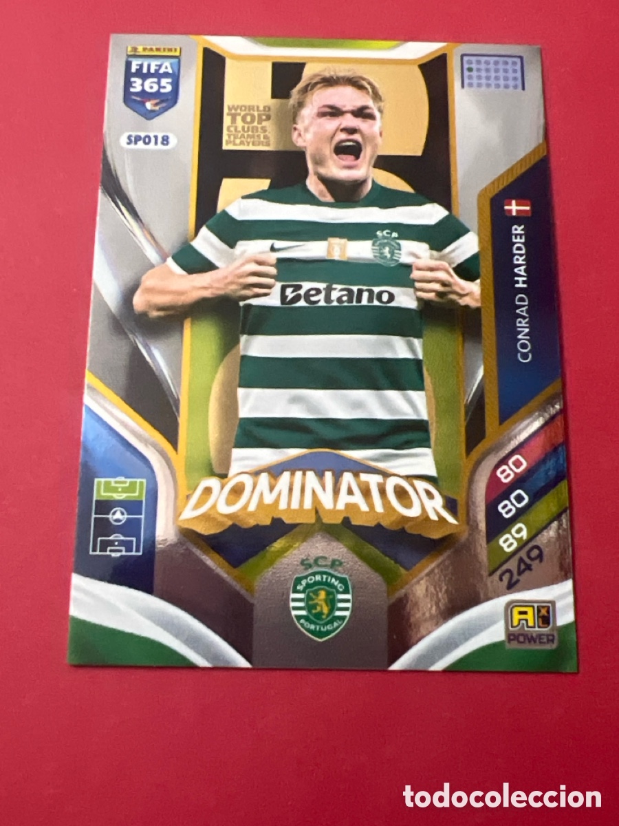 Cromos de F&uacute;tbol: SPO18 Conrad Harder DOMINATOR SPORTING DE PORTUGAL PANINI ADRENALYN FIFA 365 2025 2026 NO LIGA ESTE