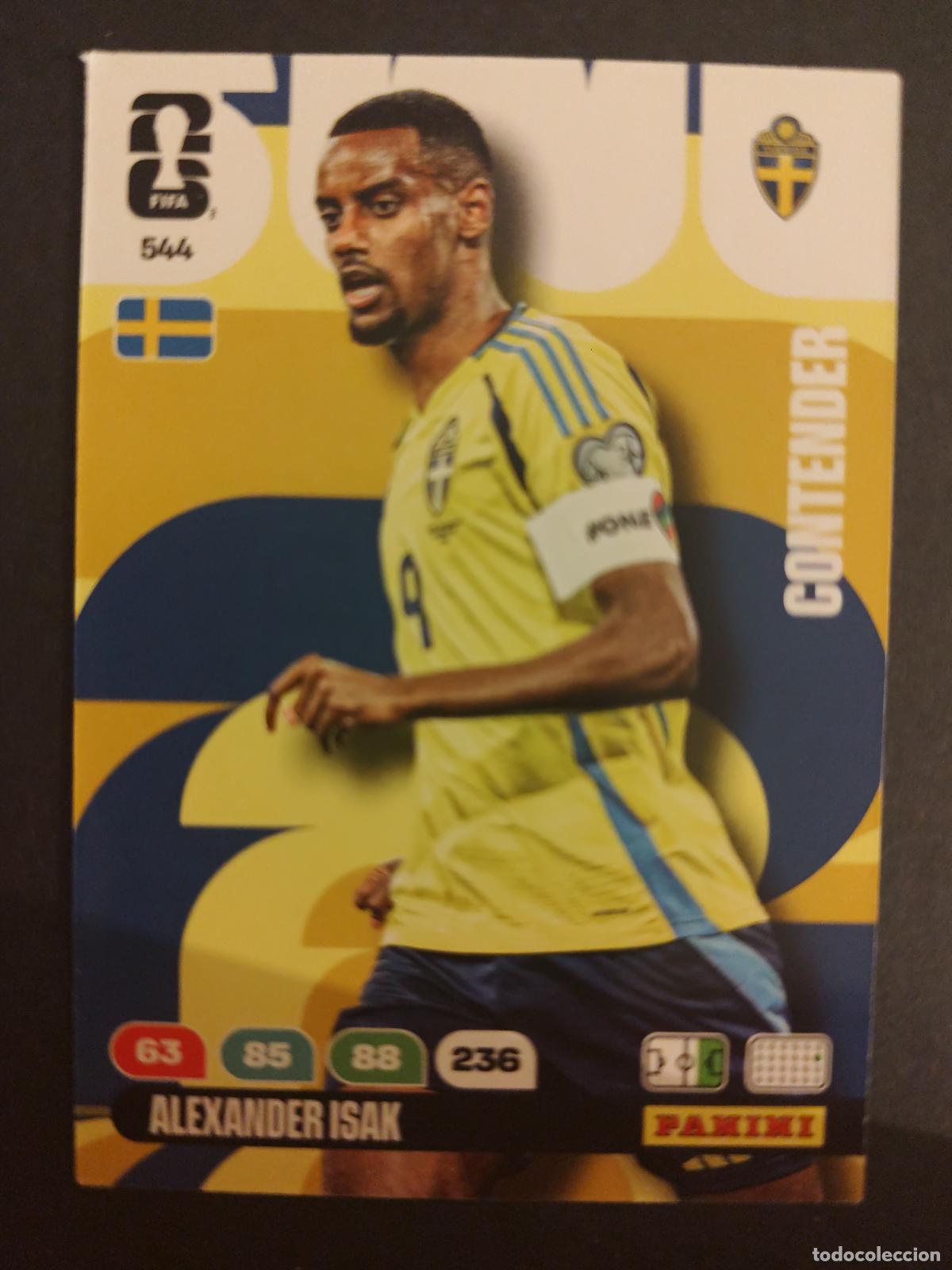Cromos de F&uacute;tbol: 544 ALEXANDER ISAK SUECIA CONTENDERS ADRENALYN MUNDIAL FIFA WORLD CUP 2026 PANINI