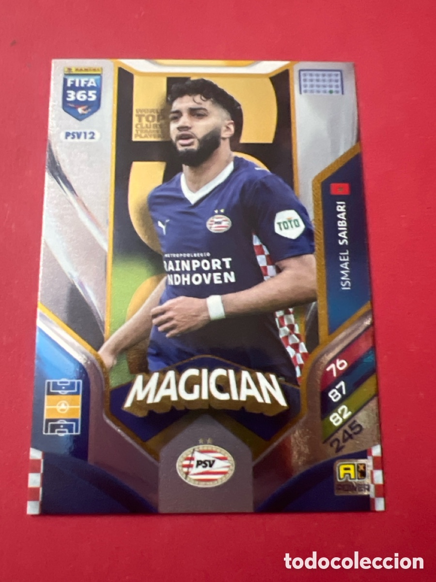Cromos de F&uacute;tbol: C1856. PSV12 magician SAIBARI PSV ADRENALYN FIFA 365 2025 2026 25 26 CROMO PANINI TOPPS