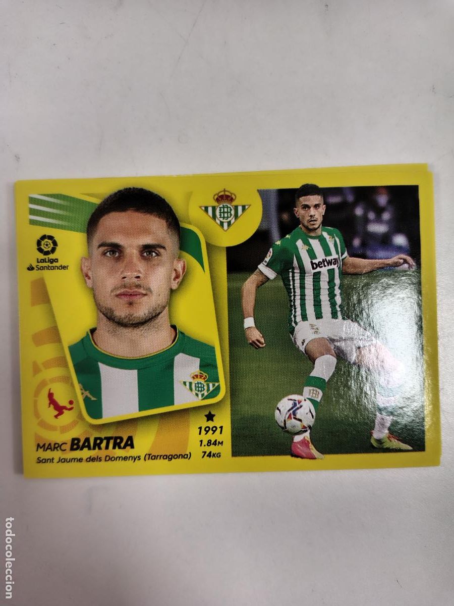 Cromos de F&uacute;tbol: Liga Este 2021-22 Betis 10 Bartra