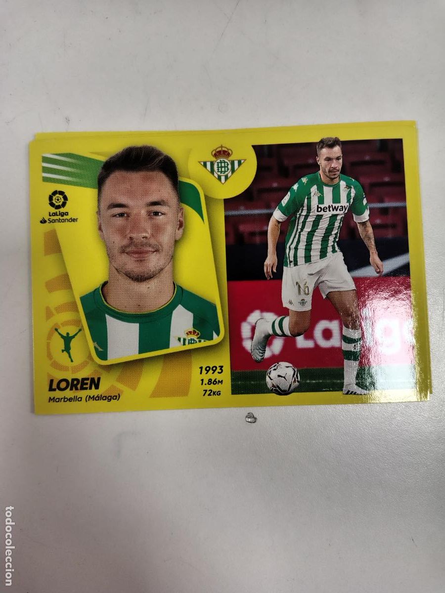 Cromos de F&uacute;tbol: Liga Este 2021-22 Betis 19B Loren