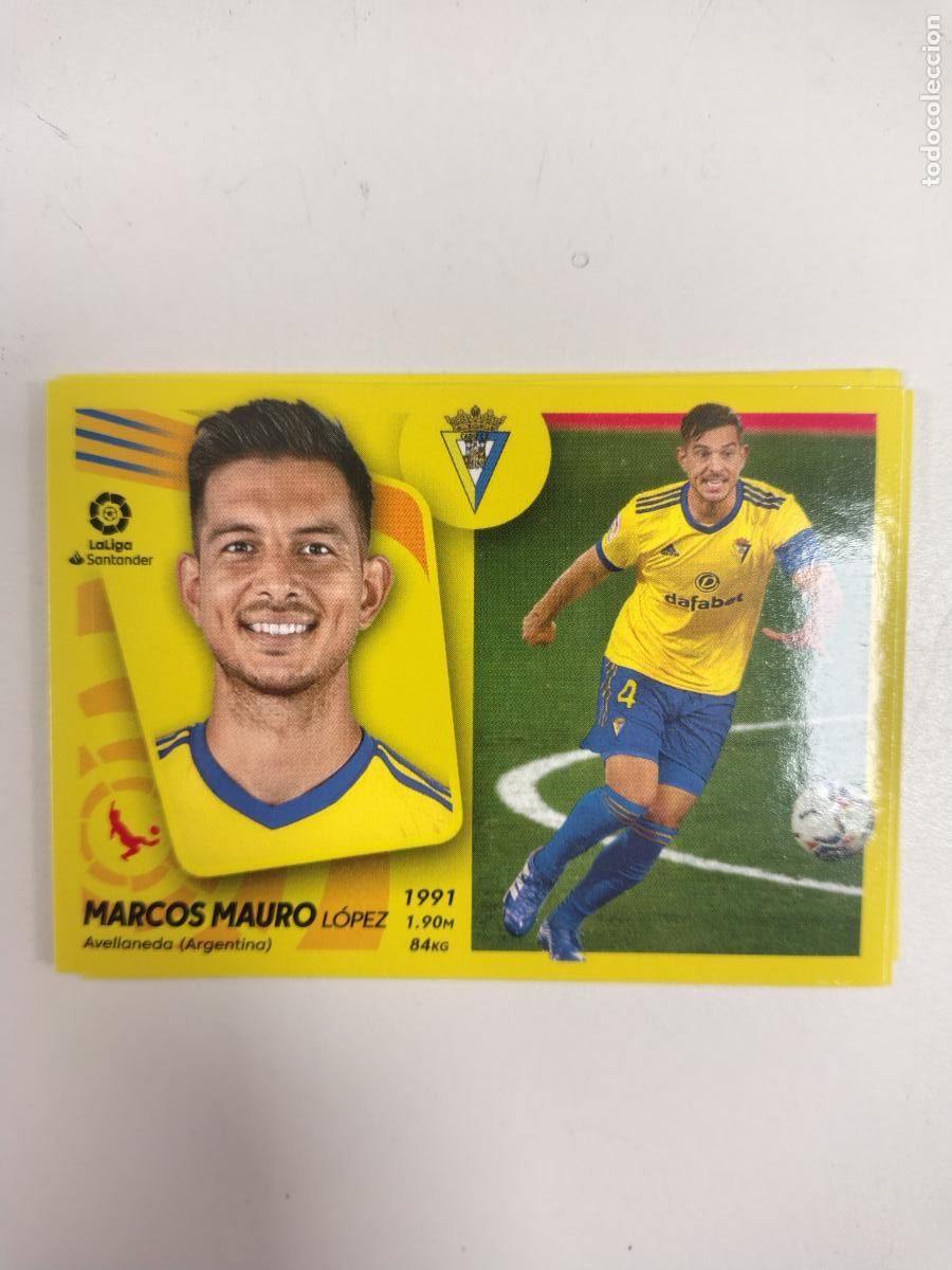 Cromos de F&uacute;tbol: Liga Este 2021-22 Cadiz 8 Marcos Mauro