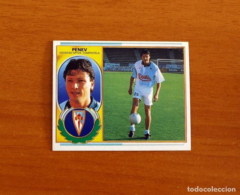 Cromos de F&uacute;tbol: Compostela - Penev - Coloca - Ediciones Este Liga 1996-1997, 96-97 - Nunca pegado