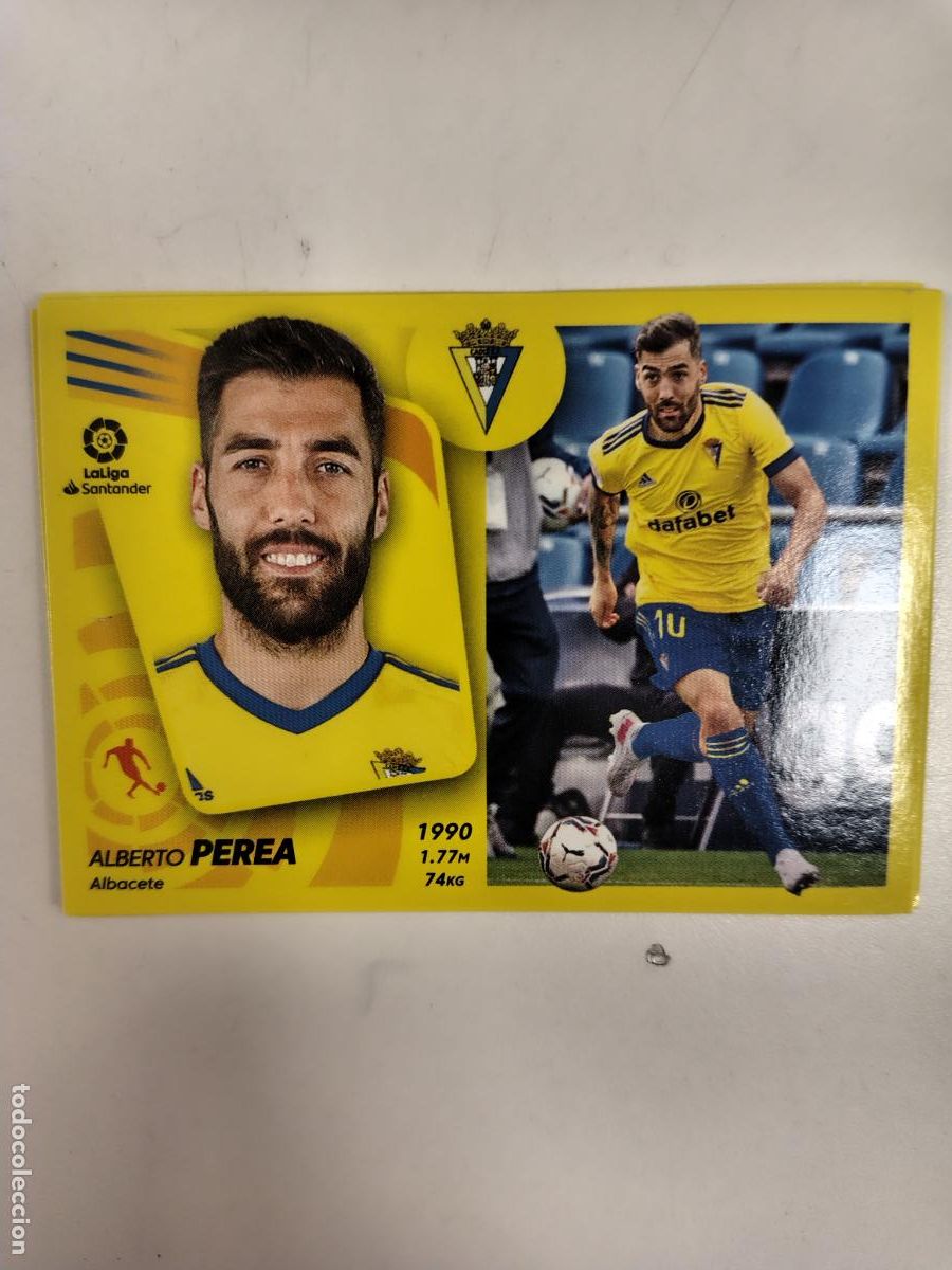 Cromos de F&uacute;tbol: Liga Este 2021-22 Cadiz 16 Perea