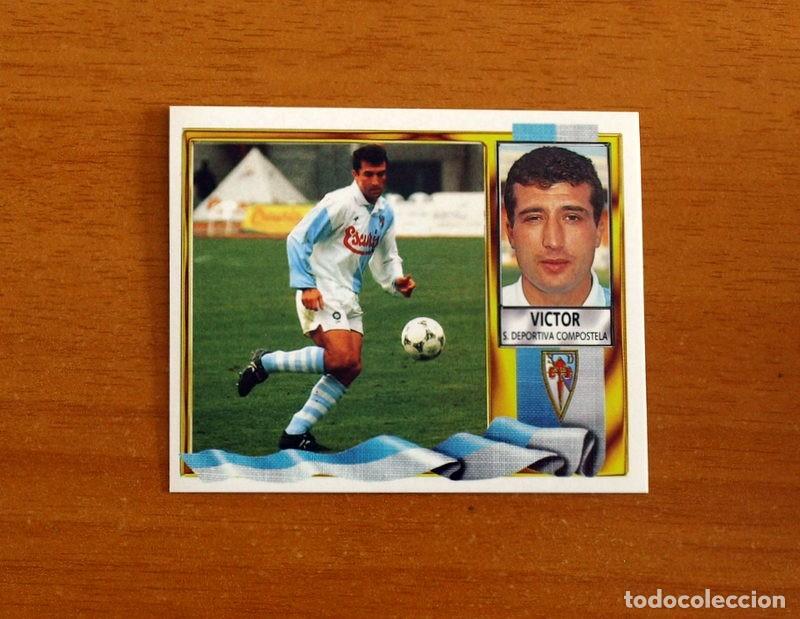 Fu&szlig;ball-Sticker: Compostela - Victor - BAJA - Ediciones Este Liga 1995-1996, 95-96 - Nunca pegado