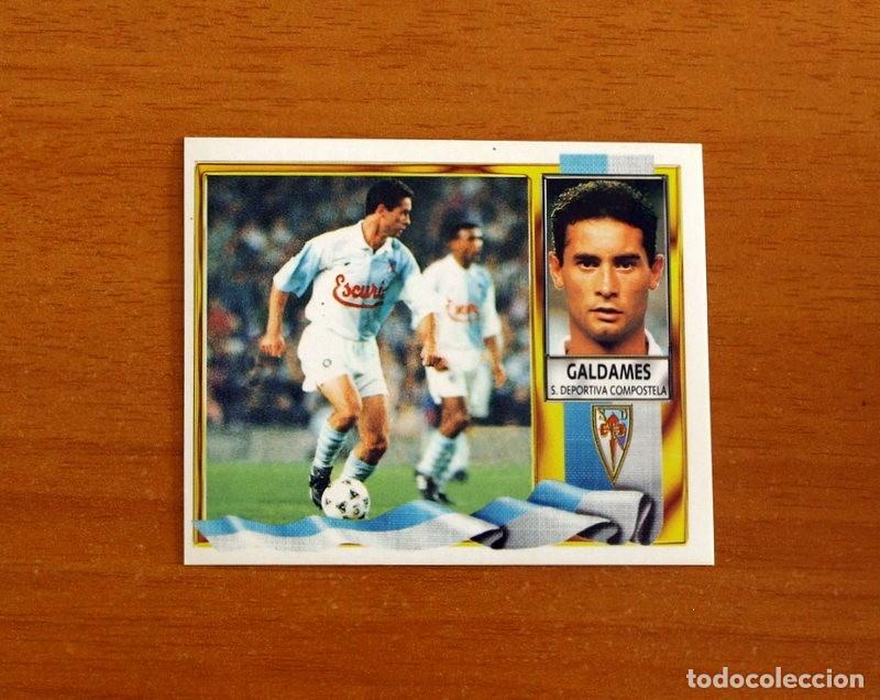 Fu&szlig;ball-Sticker: Compostela - Galdames - BAJA - Ediciones Este Liga 1995-1996, 95-96 - Nunca pegado