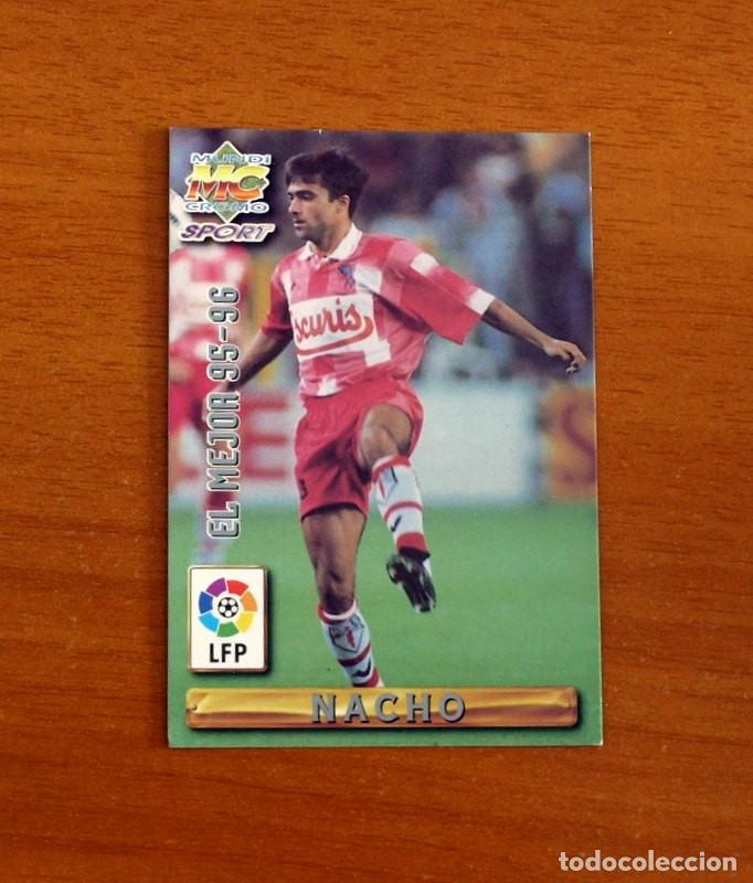Fu&szlig;ball-Sticker: Compostela -N&ordm; 409 Nacho El Mejor 95-96-Mundicromo Las Fichas de Liga de F&uacute;tbol 1996-1997-96-97
