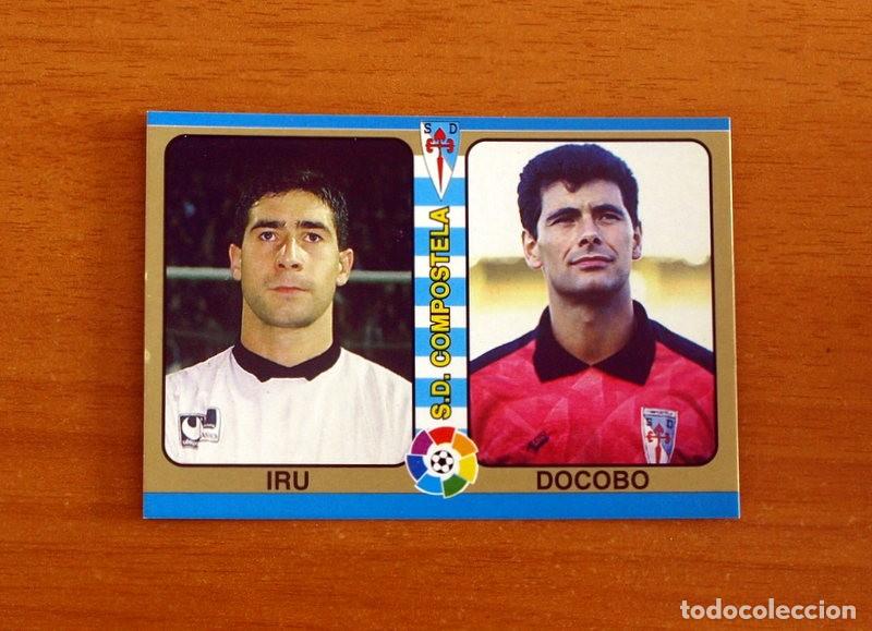Cromos de F&uacute;tbol: Compostela - N&ordm; 172 Iru-Docobo -Fichas Liga Mundicromo F&uacute;tbol Total 1994-1995, 94-95
