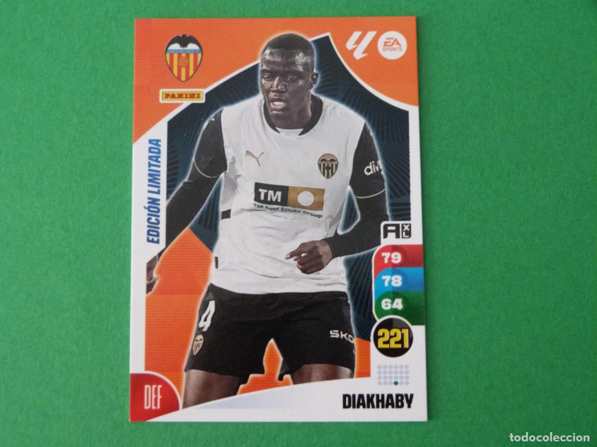 Cromos de F&uacute;tbol: TRADING CARD FUTBOL DIAKHABY VALENCIA C.F. EDICION LIMITADA LIGA ADRENALYN XL 2024-2025/24-25 PANINI