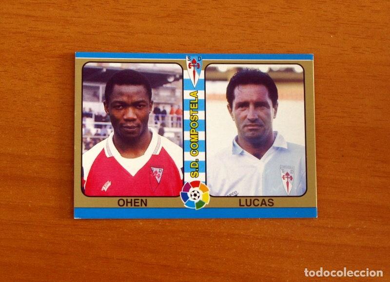 Cromos de F&uacute;tbol: Compostela - N&ordm; 180 Ohen-Lucas -Fichas Liga Mundicromo F&uacute;tbol Total 1994-1995, 94-95