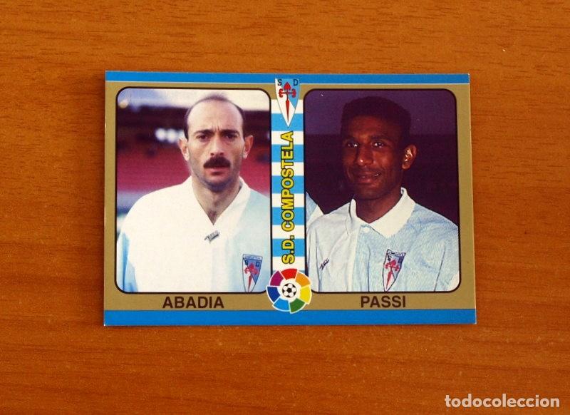 Cromos de F&uacute;tbol: Compostela - N&ordm; 178 Abadia-Passi -Fichas Liga Mundicromo F&uacute;tbol Total 1994-1995, 94-95