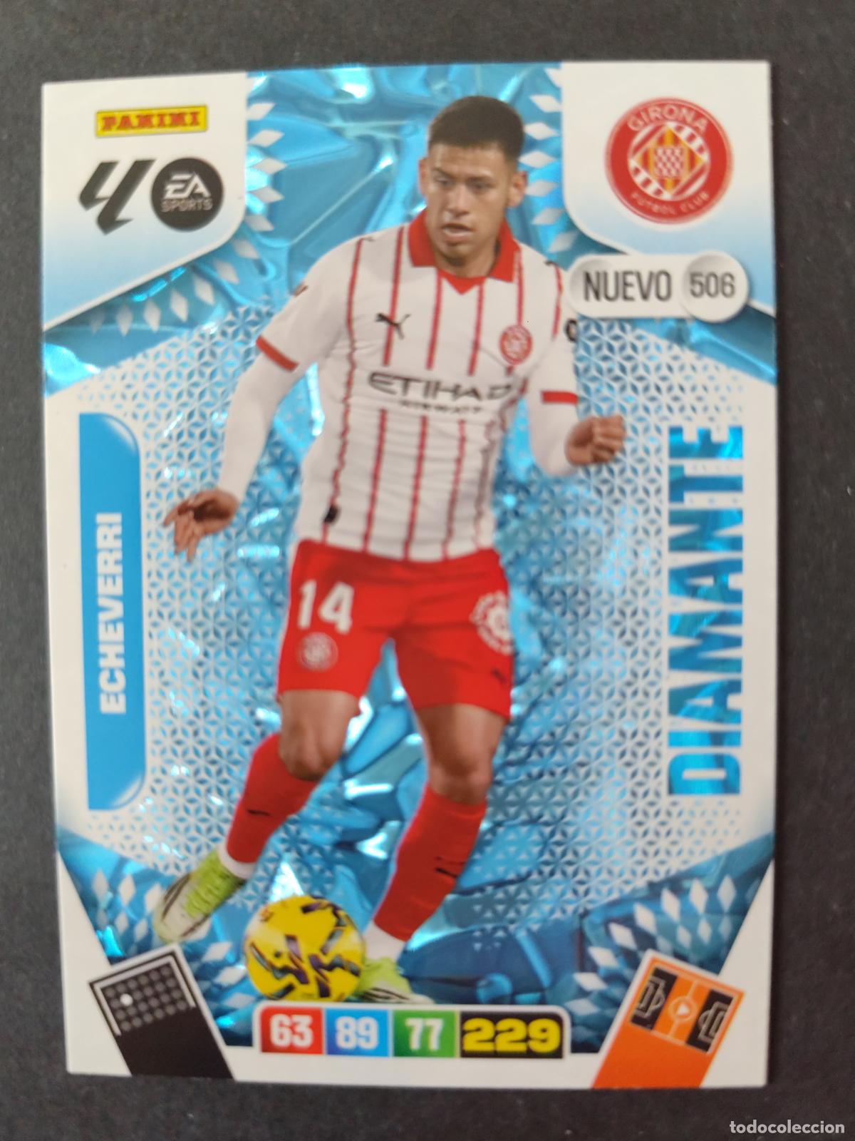 Cromos de F&uacute;tbol: 506 ECHEVERRI GIRONA NUEVO DIAMANTE ADRENALYN 2025 2026 25 26 PEDIDO M&Iacute;NIMO 2&euro;