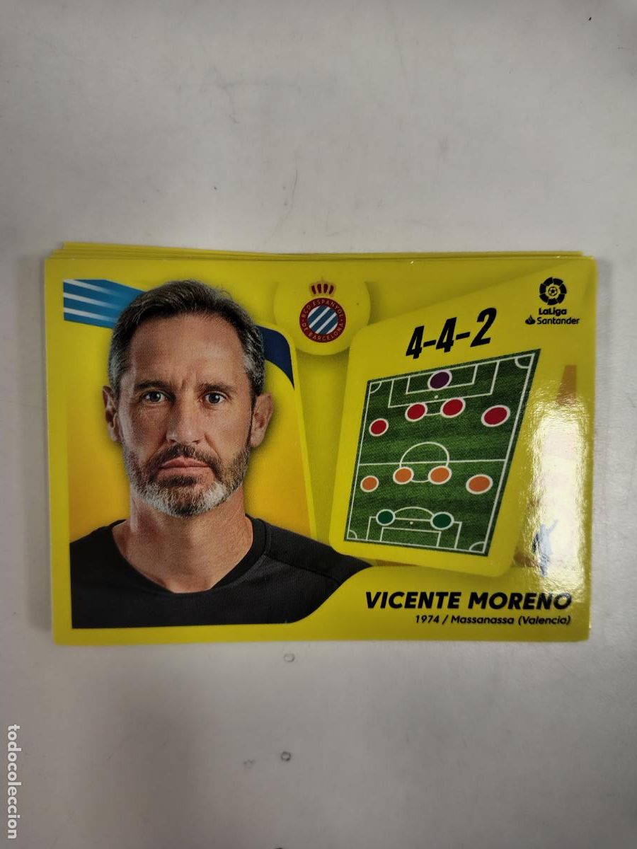 Cromos de F&uacute;tbol: Liga Este 2021-22 Espanyol 2 Vicente Moreno