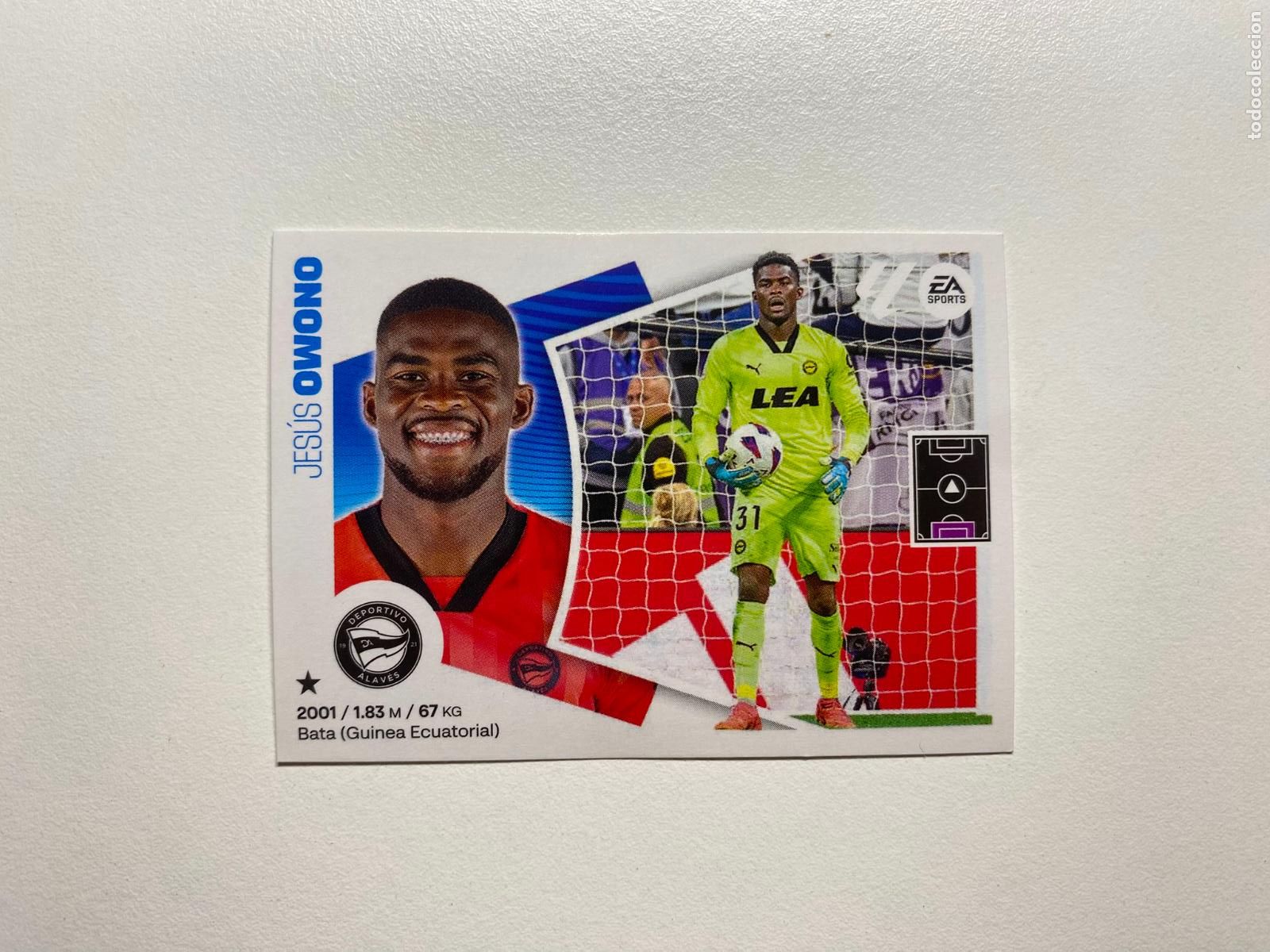 Cromos de F&uacute;tbol: N 4 ALAV&Eacute;S Owono LIGA ESTE 24 25 &Aacute;LBUM CROMOS PANINI 2024 2025